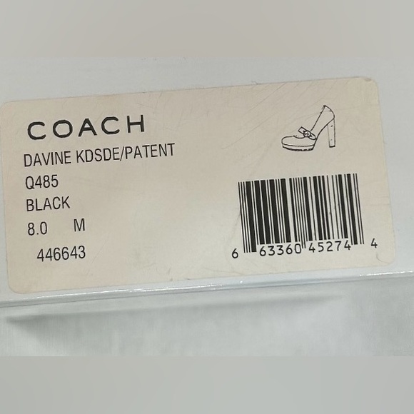 Women’s Coach Davine Platform Black Suede with Gold Heel Size 8 Great Condition! - Picture 16 of 16